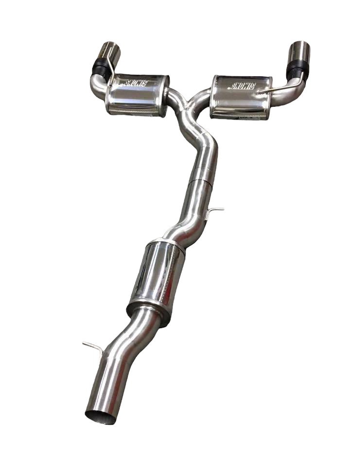 Zinram 90mm 3,5" Abgasanlage Edelstahl VW Golf 4 R32