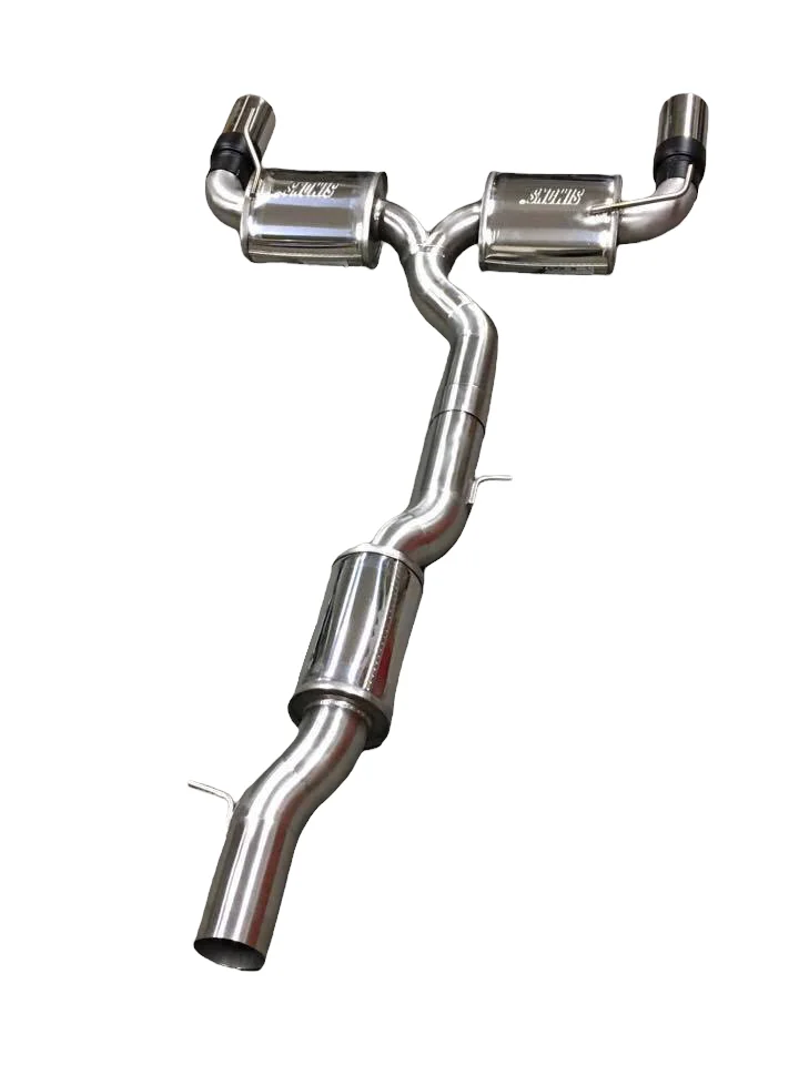 Zinram 90mm 3,5" Abgasanlage Edelstahl VW Golf 4 R32