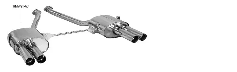 Bastuck Sportauspuff für BMW Z1 2x 2x63mm, gerade