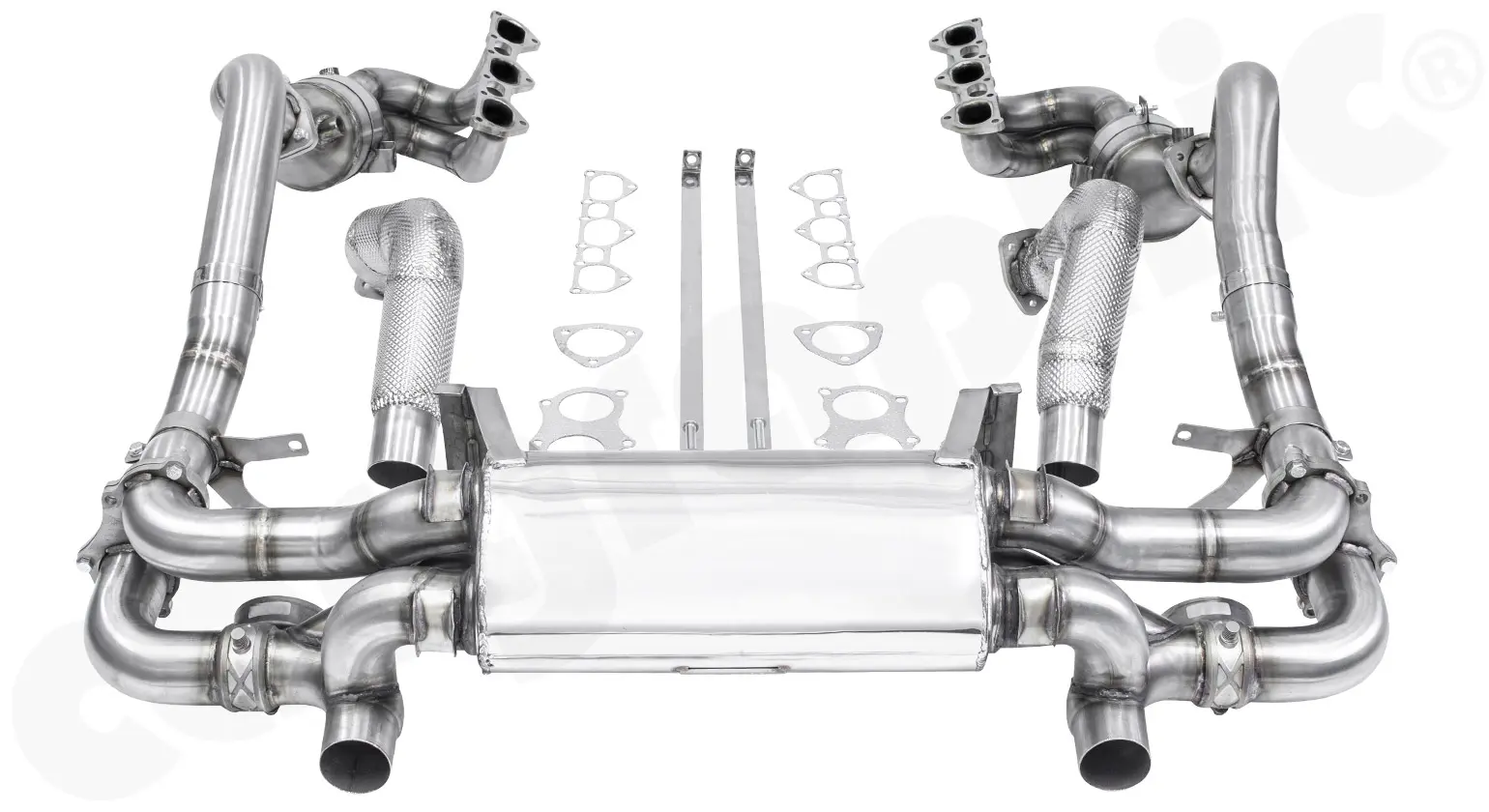 CARGRAPHIC Motorsport-Auspuff für Porsche 718 