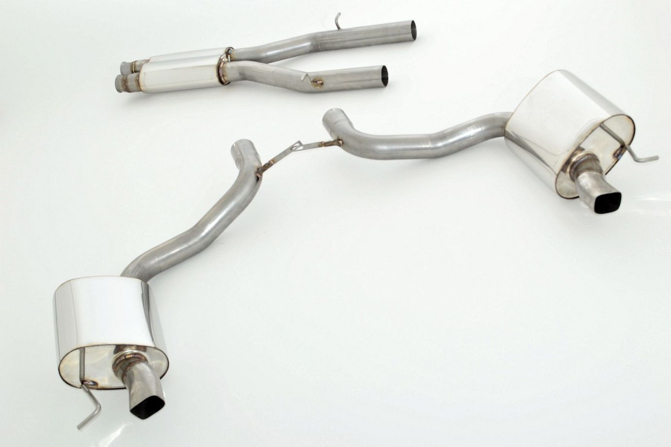 Friedrich Motorsport Duplex 2x76mm Edelstahl 