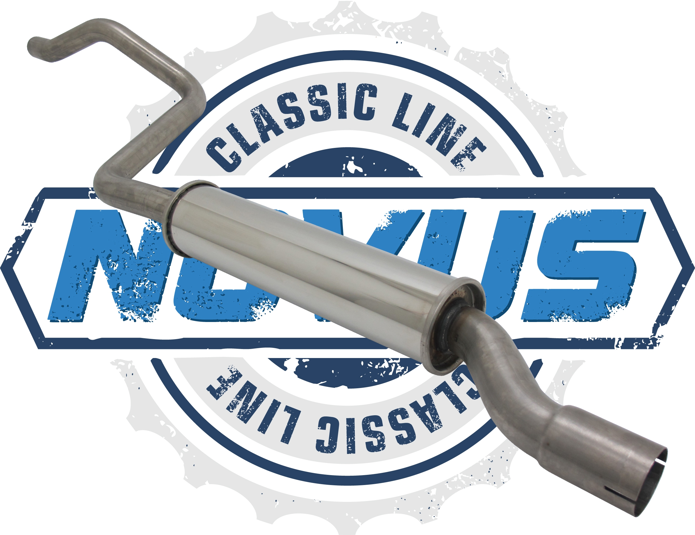 Novus Classic Line Edelstahl Vorschalldämpfer für Golf 1 Cabriolet 1.8 2H