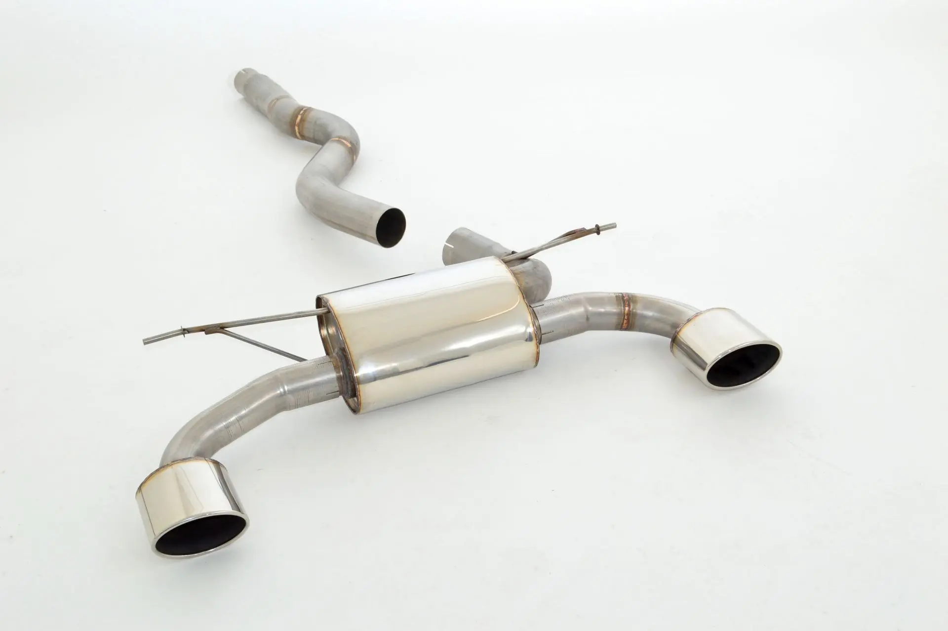 Friedrich Motorsport 76mm Duplex-Sportendschalldämpfer Edelstahl 335/340/435/440-Heck