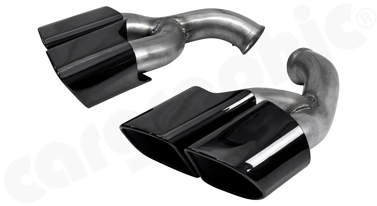 CARGRAPHIC Doppelendrohrsatz für Porsche Cayenne Bild