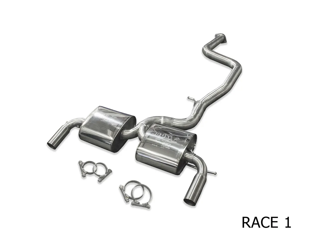 Bull-X Abgasanlage 3in Y-Style für Ford Focus RS/ST