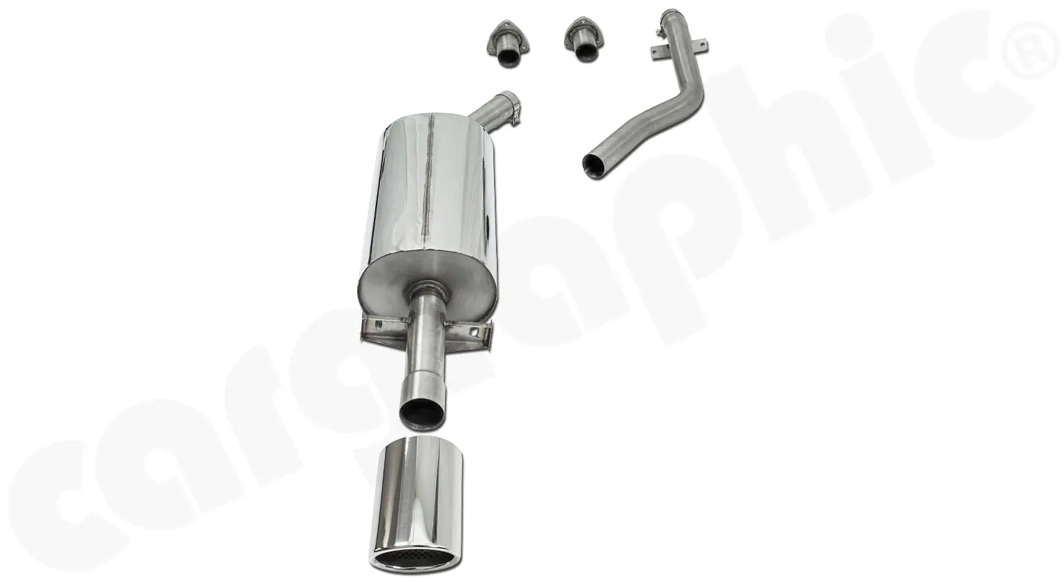 CARGRAPHIC Sport Endschalldämpfer für Porsche 944 günstig