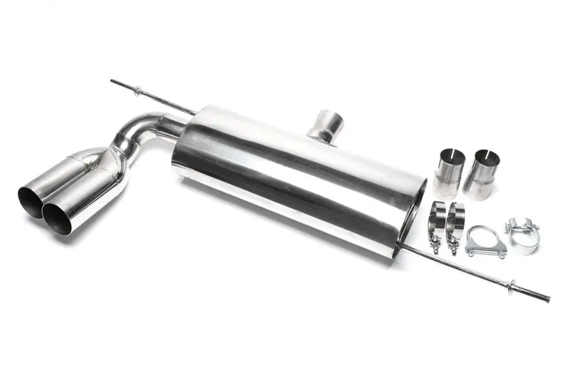 TA Technix Edelstahl Sportendschalldämpfer 2x76mm passend für Audi A3 (8P)/ VW Golf V, Golf V Plus (1K/1KP)