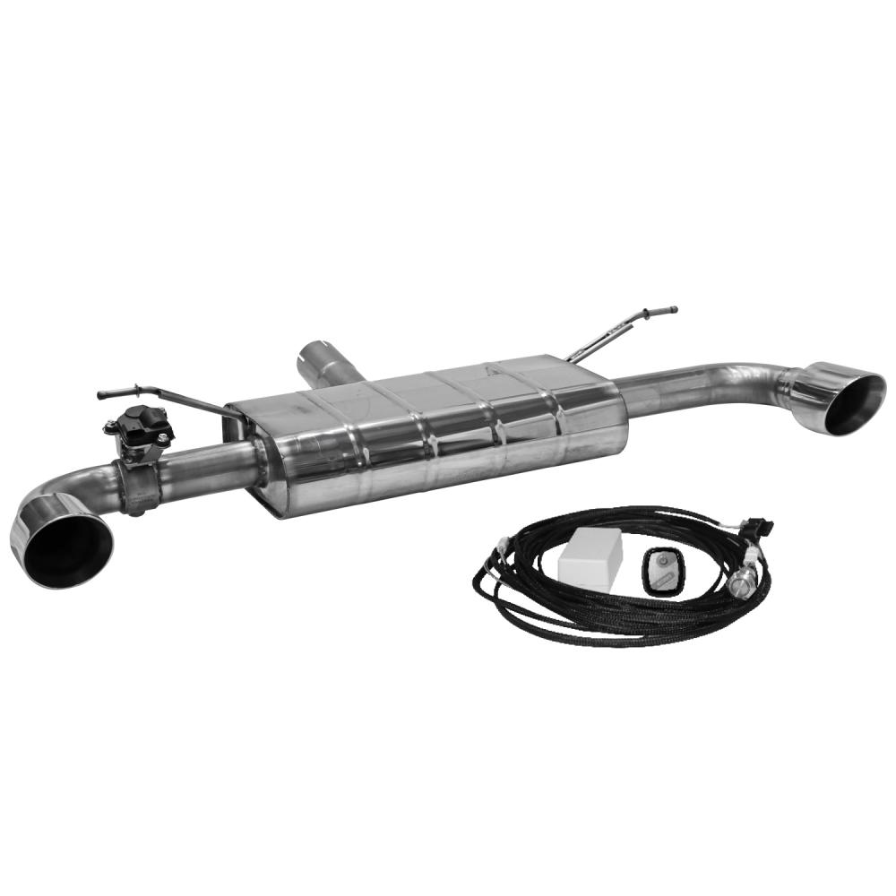 Bastuck Sportauspuff für Ford Focus IV Typ DEH (Schrägheck) mit Klappensteuerung 2x 1x100mm, 30° schräg geschnitten Race-Look Bastuck Sportauspuff für Ford Focus IV DEH kaufen