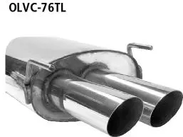 Bastuck Sportauspuff für Opel Vectra C GTS 2x76mm, 20° schräg geschnitten