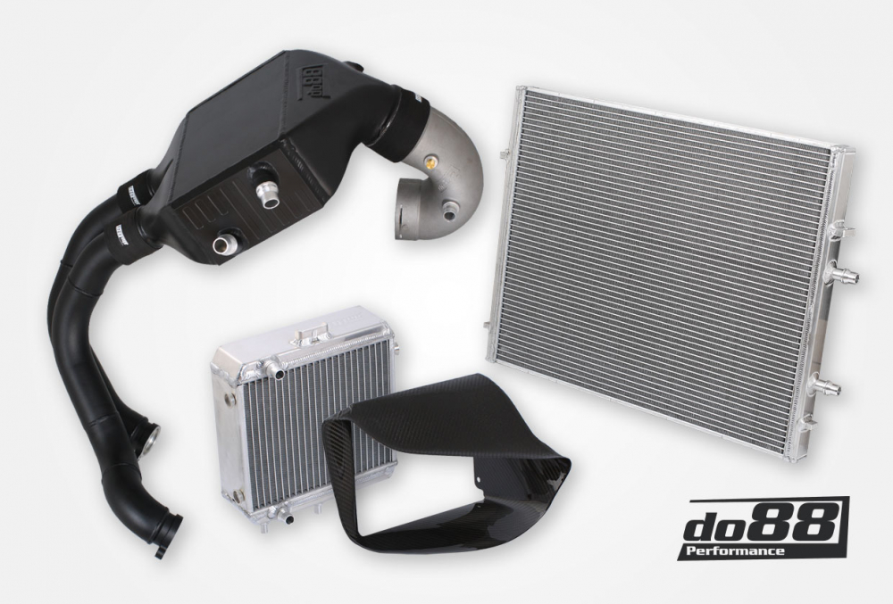 do88 Ladeluftkühler-Kit BMW F8X M2C M3 M4 Ladeluftkühler + Druckrohr + Wasserkühler