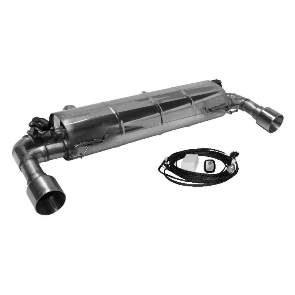 Bastuck Sportauspuff für BMW 330i Typ G21 (Touring) ohne Serienklappensteuerung 2x 1x100mm, gerade Race-Look