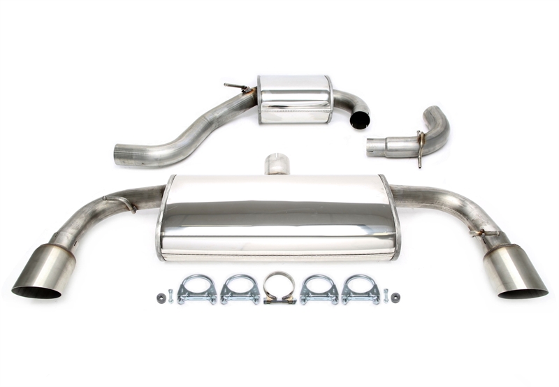  TA Tech­nix Du­plex Edel­stahl­an­la­ge 1x100mm scharf pas­send für VW Golf VI GTI