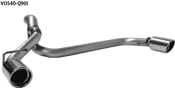 Bastuck Sportauspuff für Volvo V50 Typ M 2x 1x90mm, 20° schräg geschnitten Bastuck Sportauspuff Volvo S40 II 2x 1x90mm kaufen