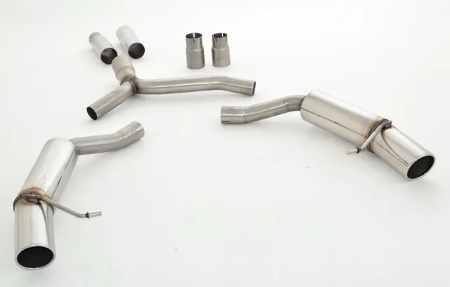Friedrich Motorsport 76mm Duplex-Sportendschalldämpfer Edelstahl V6-Heck