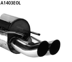 Bastuck Sportauspuff für Opel Omega B Caravan 2x76mm, DTM-Style Bastuck Sportauspuff Opel Omega B Caravan 2x76mm kaufen