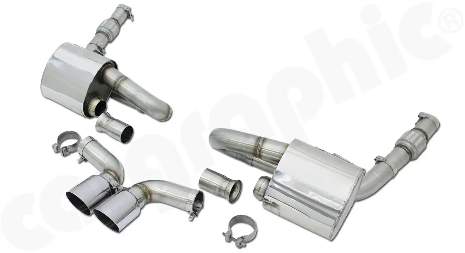 CARGRAPHIC Endschalldämpfer CUP für Porsche 987.1 