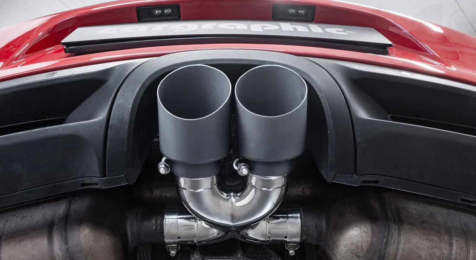 CARGRAPHIC Sport Endrohr für Porsche 981 