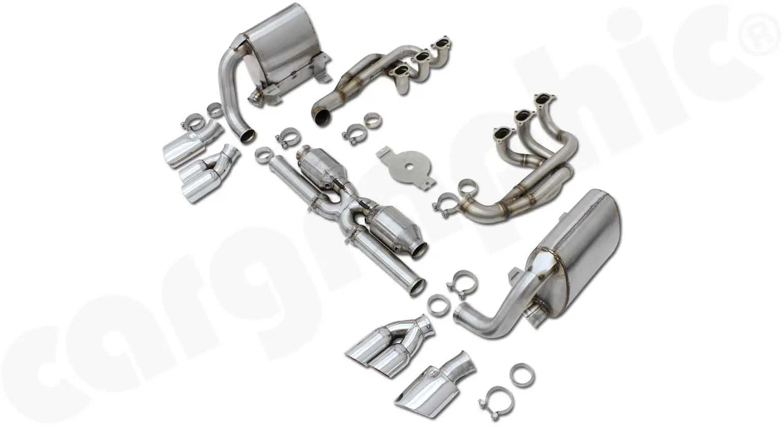 CARGRAPHIC Sportauspuff für Porsche 996.1 GT3 Bild