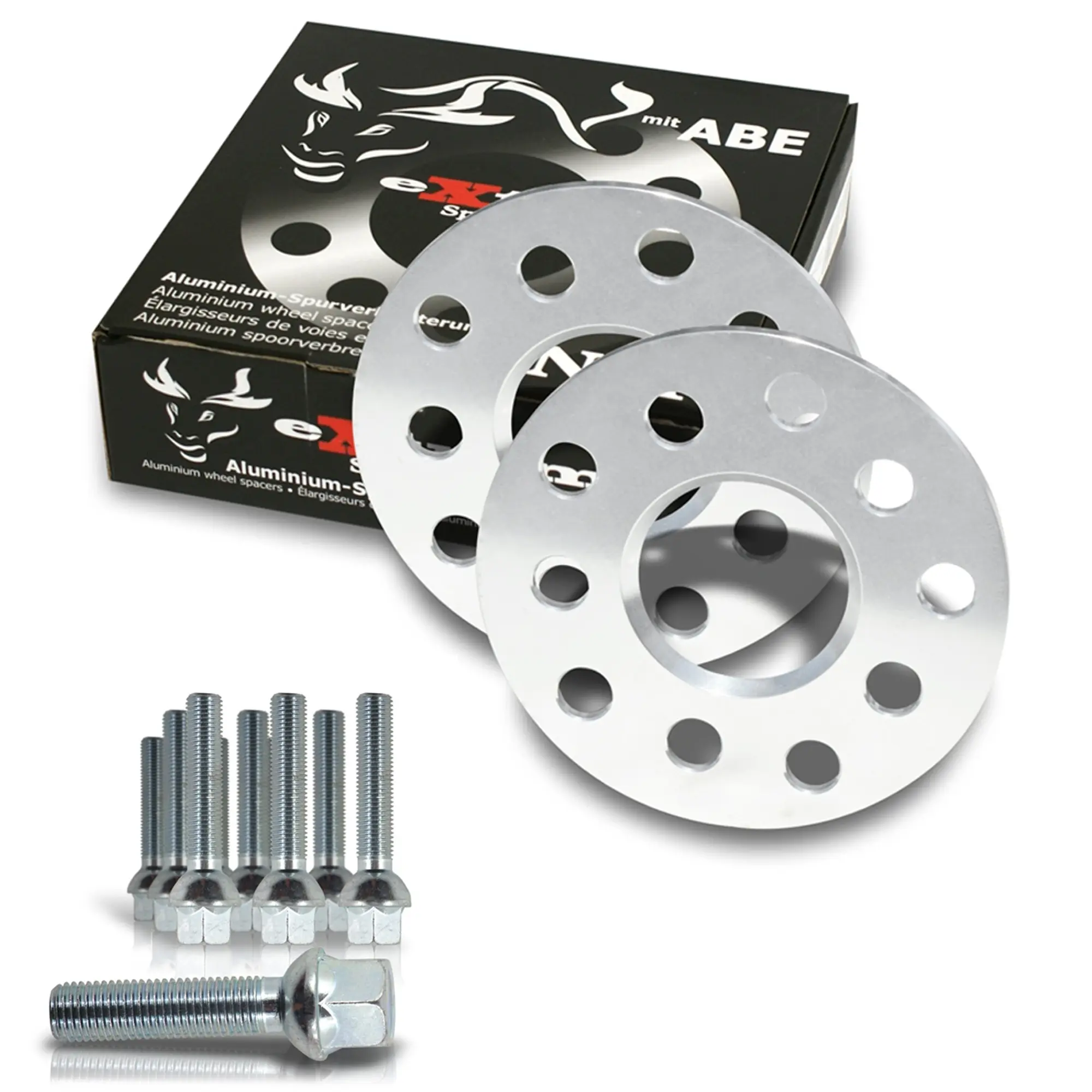 Spurverbreiterung Set 10mm inkl. Radschrauben passend für Audi A3 8V