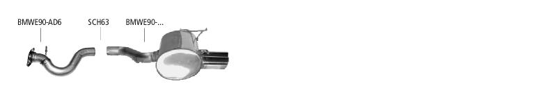 Bastuck Sportauspuff BMW 325i E92 2x76mm 20° Foto