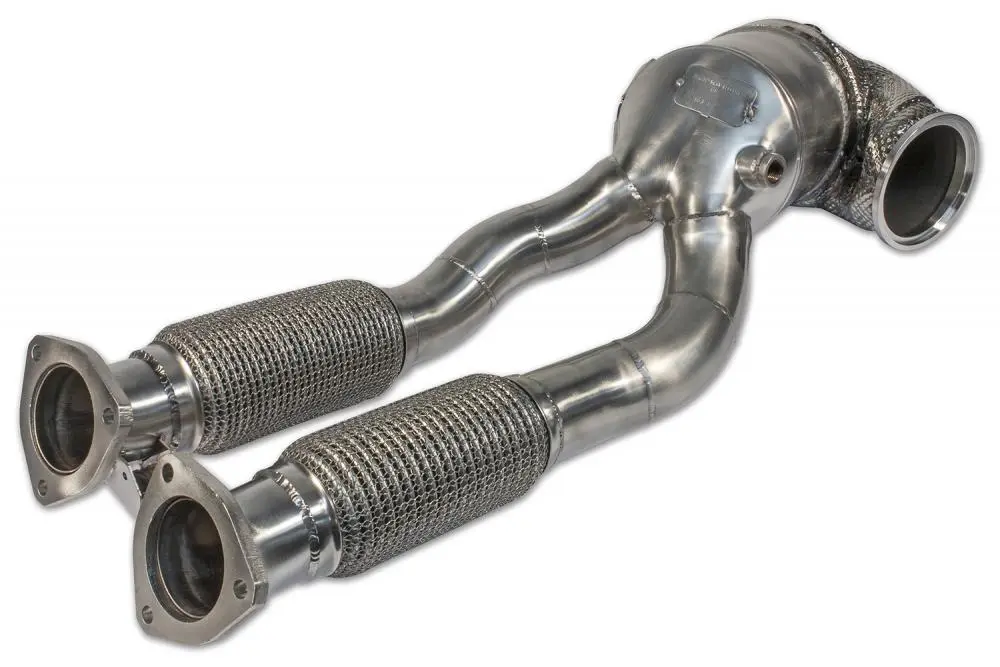 HJS 76mm ECE Downpipe für Audi 5 Zylinder ohne OPF