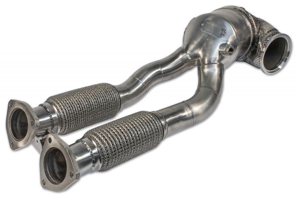 HJS 76mm ECE Downpipe für Audi 5 Zylinder ohne OPF